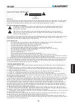 Preview for 92 page of Blaupunkt IR10BT Owner'S Manual