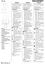 Blaupunkt IRC-S2 Quick Start Manual preview