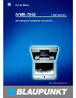 Preview for 1 page of Blaupunkt IVMR-1542 Operating And Installation Manual