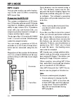 Предварительный просмотр 16 страницы Blaupunkt Key West MP35 Operating Instructions Manual