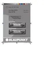 Blaupunkt Key West MP36 Operating And Installation Instructions предпросмотр