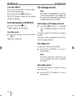 Предварительный просмотр 22 страницы Blaupunkt Key West MP38 Operating And Installation Instructions