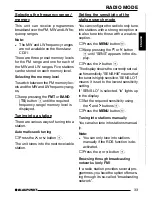 Предварительный просмотр 11 страницы Blaupunkt Konstanz CD31 Operating Instructions Manual