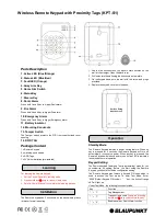 Preview for 1 page of Blaupunkt KPT-S1 Manual