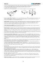 Preview for 16 page of Blaupunkt KR12SL Owner'S Manual