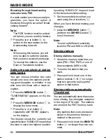 Preview for 17 page of Blaupunkt LAS VEGAS 7 645 650 310 Operating Instructions Manual