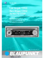 Blaupunkt Las Vegas CD32 Installation Instructions Manual предпросмотр