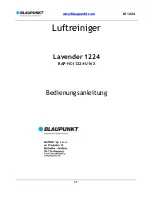 Preview for 12 page of Blaupunkt Lavender 1224 BAP-HC-I1224-U16X Instruction Manual