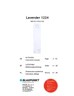 Blaupunkt Lavender 1224 Instruction Manual preview