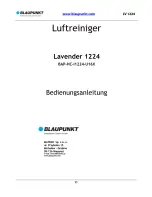 Preview for 12 page of Blaupunkt Lavender 1224 Instruction Manual