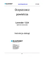 Preview for 22 page of Blaupunkt Lavender 1224 Instruction Manual