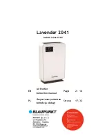 Blaupunkt Lavender 2041 Instruction Manual preview