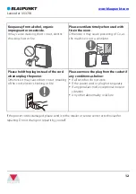 Preview for 12 page of Blaupunkt Lavender 3537W Instruction Manual