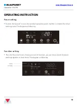 Preview for 18 page of Blaupunkt Lavender 3537W Instruction Manual