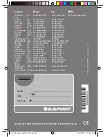 Предварительный просмотр 80 страницы Blaupunkt Lexington C32 Operating And Installation Instructions