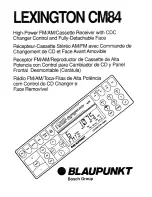 Blaupunkt Lexington CM84 Owner'S Record предпросмотр