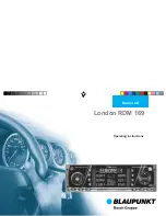 Предварительный просмотр 1 страницы Blaupunkt LONDON RDM 169 Operating Instructions Manual