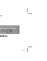 Предварительный просмотр 1 страницы Blaupunkt LONDON RDM 43 Operating Instructions Manual