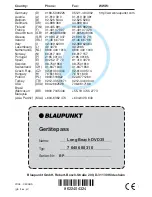 Предварительный просмотр 65 страницы Blaupunkt LONG BEACH DVD35 Operating Instructions Manual