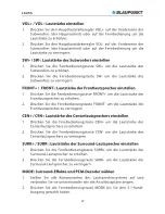 Предварительный просмотр 27 страницы Blaupunkt LS 255 Instruction Manual