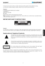 Предварительный просмотр 3 страницы Blaupunkt MC80BT Owner'S Manual