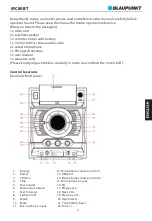 Предварительный просмотр 9 страницы Blaupunkt MC80BT Owner'S Manual