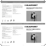 Blaupunkt MGDT0201 Instruction Manual preview