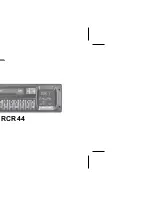 Предварительный просмотр 1 страницы Blaupunkt Montreux RCR 44 Operating Instructions Manual