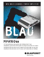 Blaupunkt MPA160 Manual preview