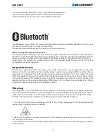 Preview for 6 page of Blaupunkt MS12BT Owner'S Manual