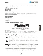 Preview for 41 page of Blaupunkt MS12BT Owner'S Manual