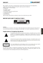 Preview for 3 page of Blaupunkt MS40BT Owner'S Manual