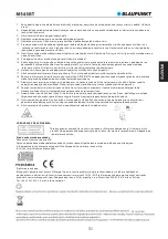 Предварительный просмотр 33 страницы Blaupunkt MS45BT Owner'S Manual