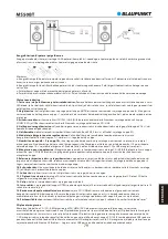 Preview for 81 page of Blaupunkt MS50BT Owner'S Manual