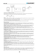 Предварительный просмотр 25 страницы Blaupunkt MS70BT Owner'S Manual