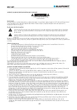 Предварительный просмотр 51 страницы Blaupunkt MS70BT Owner'S Manual