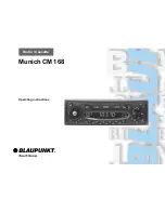 Blaupunkt Munich CM 168 Operating Instructions Manual preview