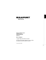 Предварительный просмотр 25 страницы Blaupunkt Munich CM 168 Operating Instructions Manual