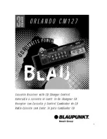 Blaupunkt ORLANDO CM127 Owner'S Manual предпросмотр