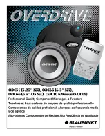 Preview for 1 page of Blaupunkt Overdrive ODc 10 Manual