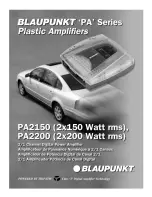 Blaupunkt PA2150 Install Manual preview