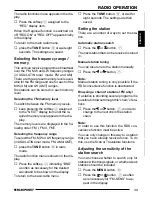 Предварительный просмотр 14 страницы Blaupunkt Pasadena CD71 Operating And Installation Instructions