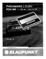 Предварительный просмотр 1 страницы Blaupunkt PCA1300 Manual