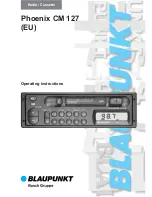 Blaupunkt Phoenix CM 127 Operating Instructions Manual предпросмотр