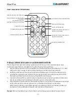 Предварительный просмотр 28 страницы Blaupunkt PP20 Owner'S Manual