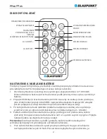 Предварительный просмотр 62 страницы Blaupunkt PP20 Owner'S Manual