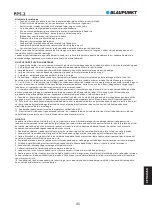 Предварительный просмотр 47 страницы Blaupunkt PP5.2 Owner'S Manual