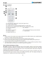 Preview for 10 page of Blaupunkt PP6BR Owner'S Manual