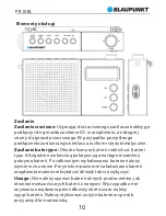 Предварительный просмотр 12 страницы Blaupunkt PR10BL Owner'S Manual