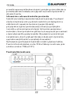 Предварительный просмотр 24 страницы Blaupunkt PR10BL Owner'S Manual